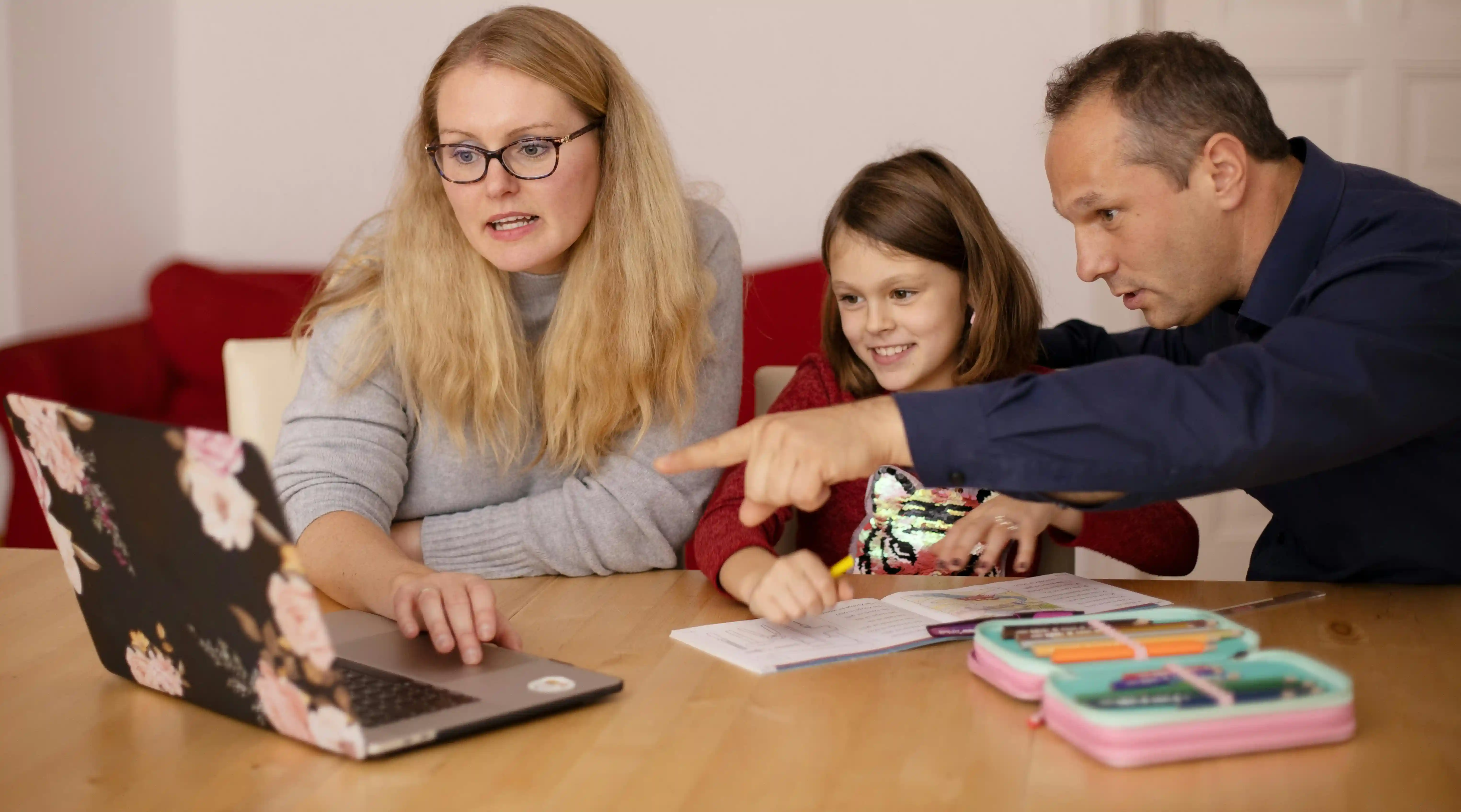 Students engaged in collaborative learning